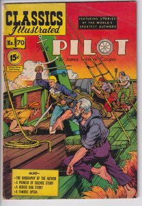 CLASSICS ILLUSTRATED #70 HRN 125 The Pilot (Apr 1950) VG 4.0