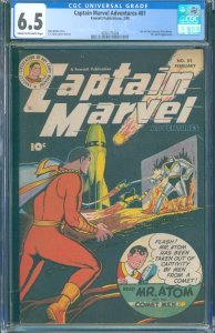 Captain Marvel Adventures #81 (Fawcett, 1948) CGC 6.5