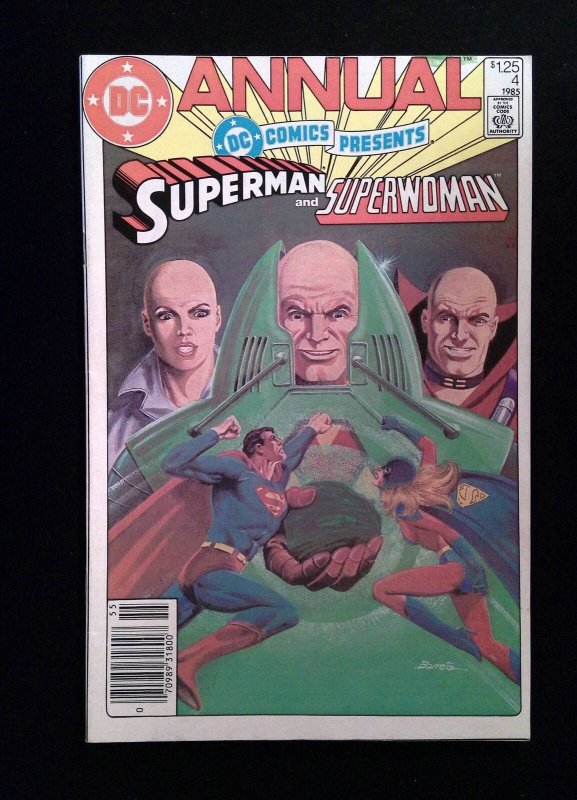 DC Comics Presents Annual 4 DC Comics 1985 FN VF NEWSSTAND Comic