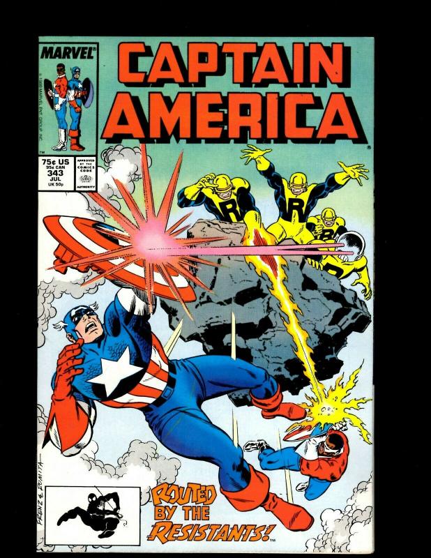 12 Captain America Comics #331 333 334 337 338 339 339 340 341 342 343 344 J412