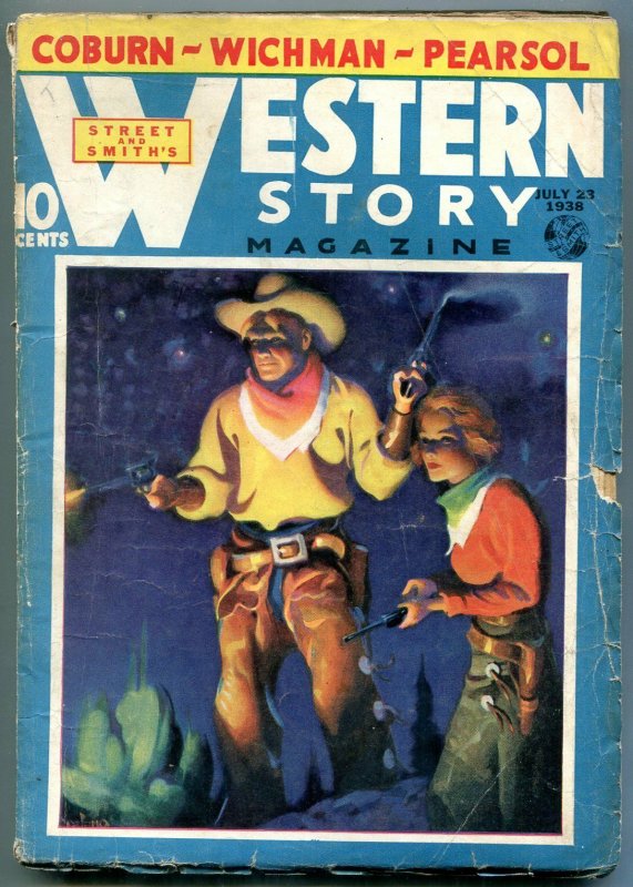 Western Story Magazine Pulp July 23 1938- Walt Coburn VG