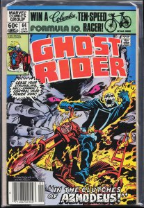Ghost Rider #64 Newsstand Edition (1981) Ghost Rider