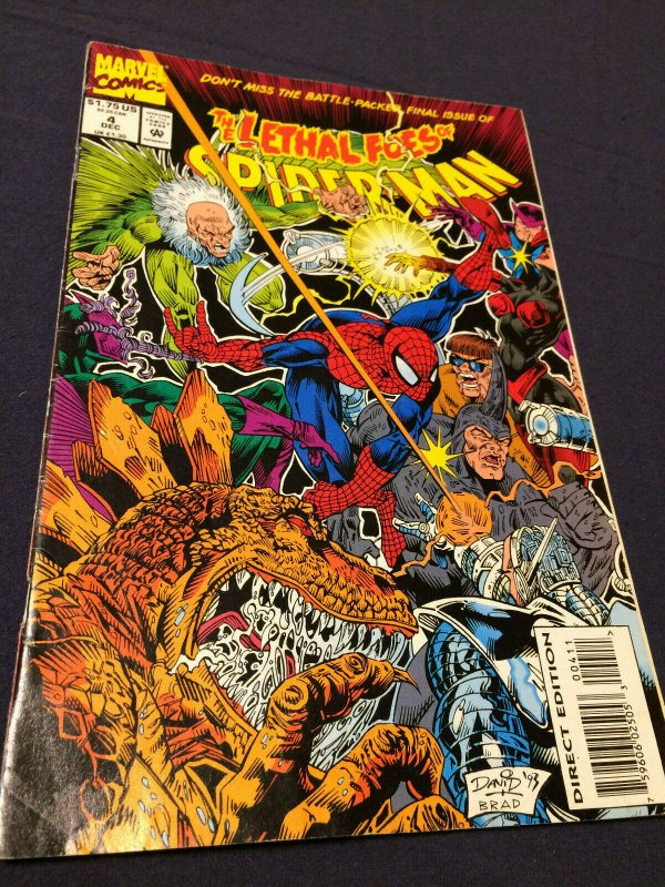 Lethal Foes of Spider-Man #4 Final Issue Re-Disunited GD/VG (1993) Marvel Comics