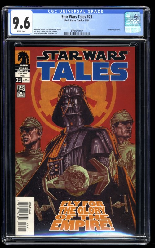 Star Wars Tales #21 CGC NM+ 9.6 Bermejo Cover Darth Vader 1st Kyle Katarn!