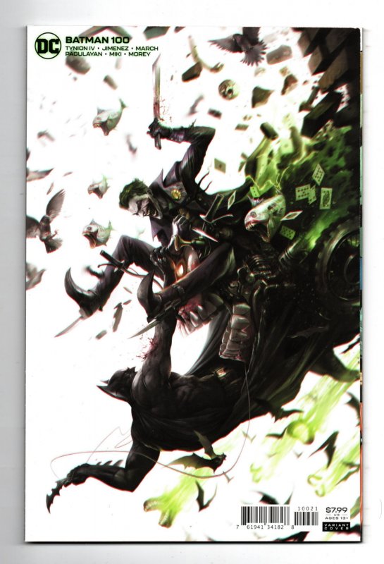 BATMAN #100 (2020) FRANCESCO MATTINA | MINIMAL CARDSTOCK | 1ST GHOSTMAKER