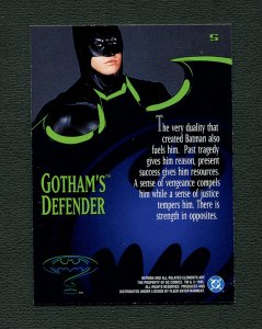 Batman Forever Card #5 ( Mint ) / Val Kilmer / 1995 Fleer