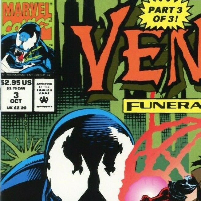 VENOM Funeral Pyre #1-3 Complete Mini Series feat. Punisher MARVEL COMICS 1993