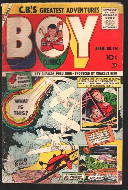 Boy #110 1955-Lev Gleason-Joe Kubert-Pete Morisi story art-Iron Jaw & Rocky X...