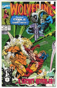 Wolverine #41 Newsstand Edition (1991) Wolverine