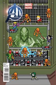 Avengers A.I. #1D VF/NM ; Marvel | 1:25 Variant 8 Bit