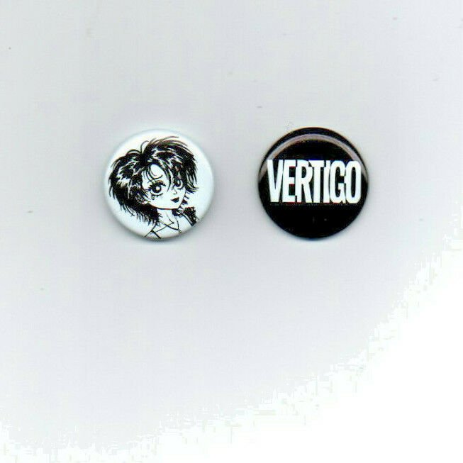 Vertigo & Death Promo Button Set - Neil Gaiman - Sandman - NEW
