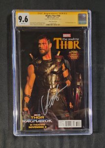 Mighty Thor #700 - Signed Chris Hemsworth Movie Variant (CGC 9.6) 2017