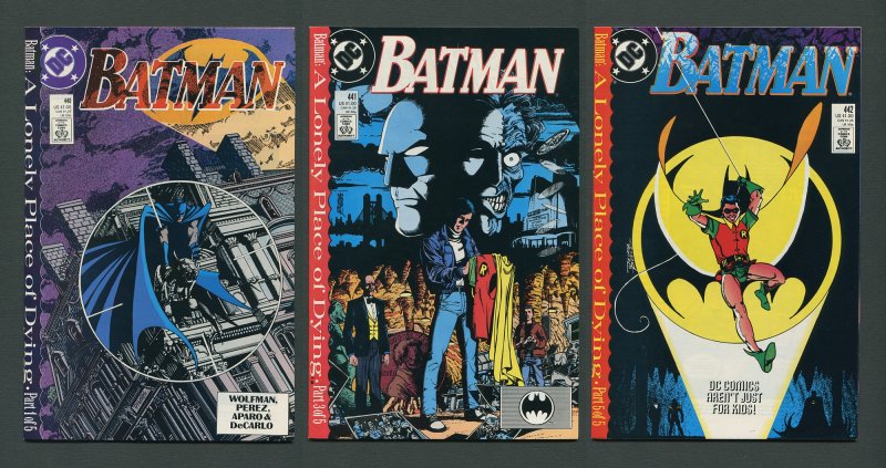 Batman #441 December 1989 DC Comics  Wolfman Aparo DeCarlo