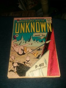 ADVENTURES INTO THE UNKNOWN #145 ACG 1963 silver age horror scifi comics classic