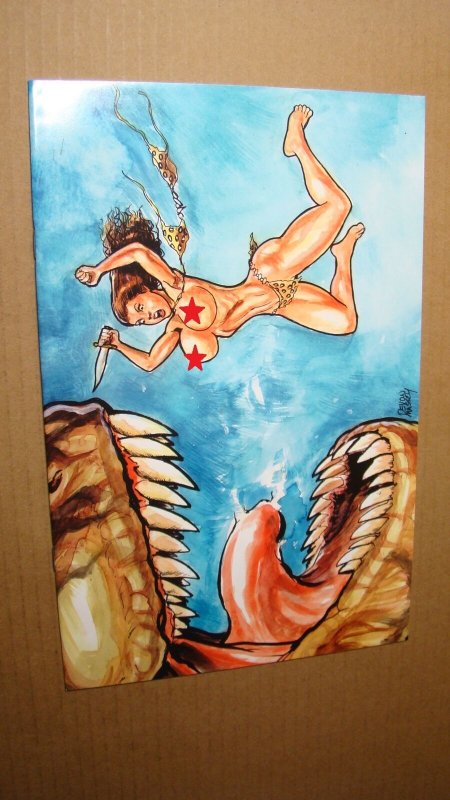 CAVEWOMAN MY LITTLE DINO 1 *NM/MT 9.8* LTD 350 COVER C DEVON MASSEY ART