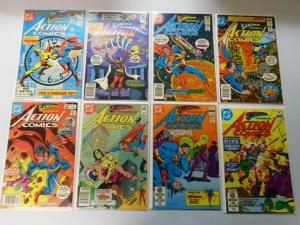 Late Bronze Age Action Comics Lot From:#500-549, 42 Diff. Average 7.0 (1979-83)