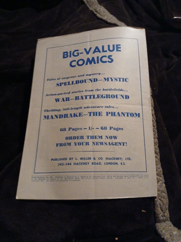 Marvelman 352 L Miller And Sons 1954 Golden Age Superhero Epic Miracleman