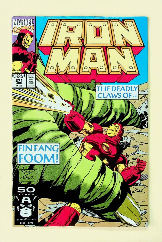 Iron Man #271 (Aug 1991, Marvel) - Very Fine/Near Mint