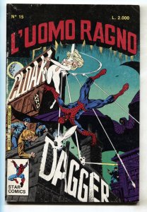 SPECTACULAR SPIDER-MAN #64-Italian ed. Comic Book 1st Cloak and Dagger 1988