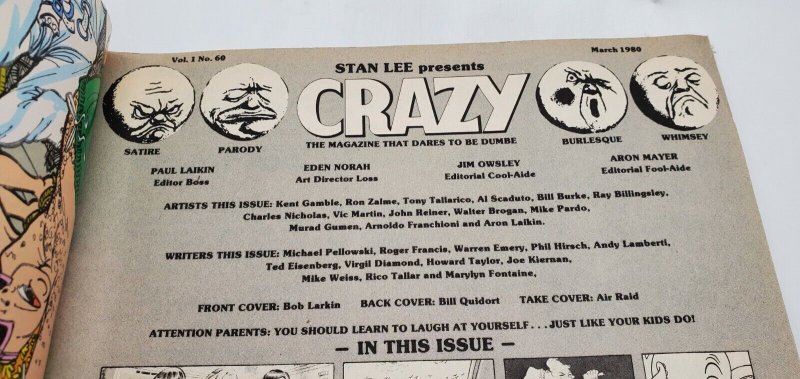 Crazy Magazine #60 - March 1980 - The Muppet & Star Trek, VF