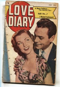 Love Diary #1 --1949--SHALL I PET?--spicy Golden-Age romance--comic book