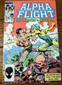 Alpha Flight #15 (1984) VF- 7.5 Sub-Mariner Vs. Marinna