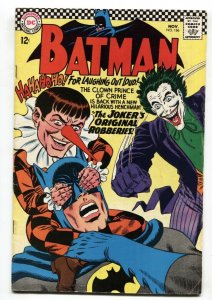 BATMAN #186 1966-DC Silver Age JOKER VG