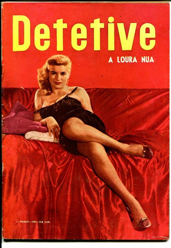 Detective 3/1959-crime pix-photo cover-published in Brazil-VG+