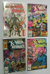 X-Men and the Micronauts comic set from:#1-4 all 4 different 6.0 FN (1984)