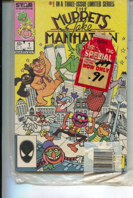 Muppets Take Manhattan Marvel Comics 3-Pak #1  1984 - Star  -NM - Comic Book