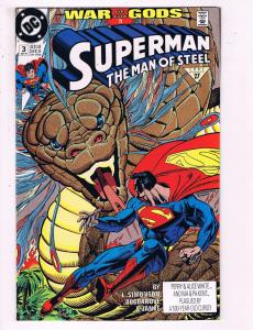 Superman The Man Of Steel #3 VF DC Comics Comic Book Simonson DE13