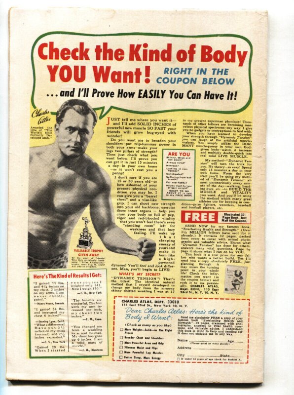 T-Man #37 1956- Race car story- Cold War thrills VG