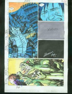 ORIGINAL D.C. COLOR GUIDE ROBIN ANNUAL #2 PG 26-SIGNED VG