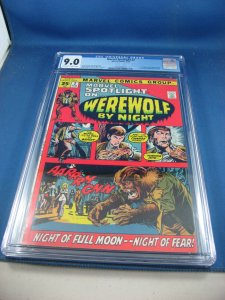 MARVEL SPOTLIGHT 2 WEREWOLF BY NIGHT CGC 9.0 NEAL ADAMS