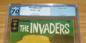 the Invaders #1 PGX 7.0 silver age gold key comics based on sci fi tv series