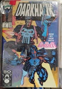 DARKHAWK # 9  1991 marvel DISNEY  SAVAGE STEEL  PUNISHER