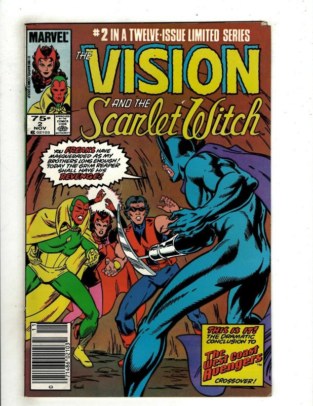 Lot Of 8 Vision & Scarlet Witch Marvel Comic Books # 1 2 3 4 5 6 (2) 8 OF45 