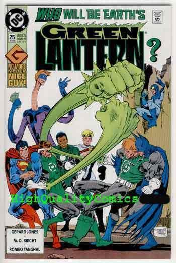 GREEN LANTERN #25, NM+, Hal Jordan vs Guy Gardner, 1990, more GL in store