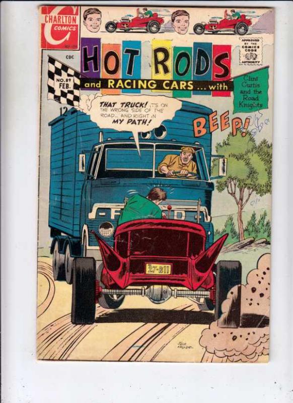 Hot Rods and Racing Cars #89 (Feb-68) VG+ Affordable-Grade Clint Curtis and t...