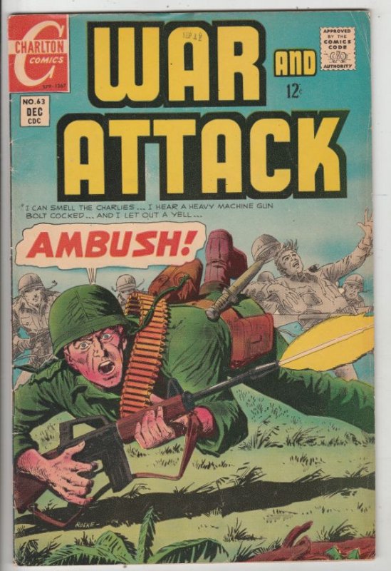 War and Attack #63 (Dec-67) VF High-Grade 