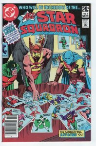 ALL STAR SQUADRON #1 - 6.0 - OW-W - Atom - Hawkman - Plastic Man - Johnny Quick