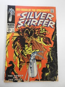 The Silver Surfer #3 (1968) GD- Condition chew front and back cover