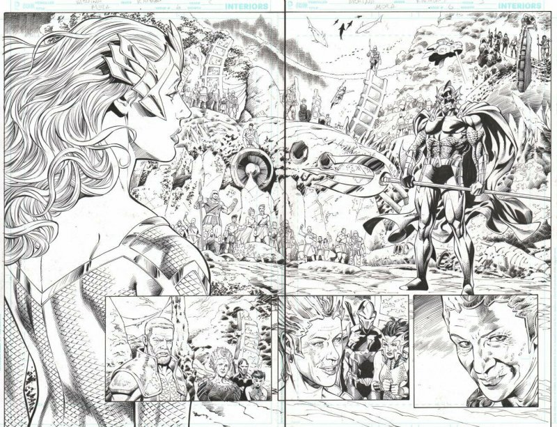 Mera: Queen of Atlantis #6 pgs. 2 & 3 Mera, Ocean Master DPS art by Lan Medina