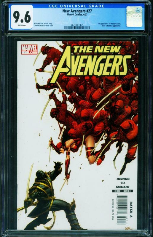 New Avengers #27 CGC 9.6-1st appearance RONIN 2021161005