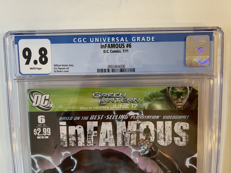 inFAMOUS #6 CGC 9.8 DC  Playstation (2011)