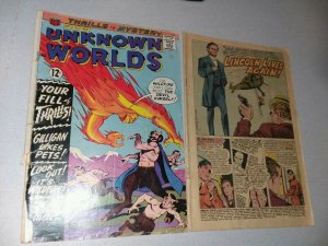 Unknown Worlds 50 51 Silver Age Horror Sci-fi ACG Comics Lot Of Run Set wahl art