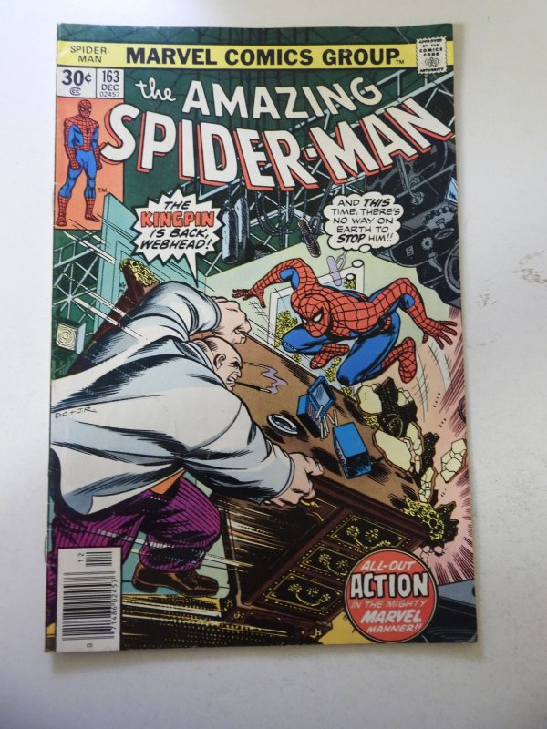 The Amazing Spider-Man #163 (1976) VG Condition date stamp bc