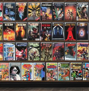 Huge Lot 170+ Comics with Avengers, New Super Man, Star Trek & More!