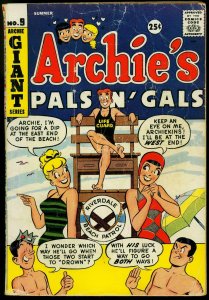 Archie's Pals n' Gals #9 1959- Peanuts parody- Great cover G