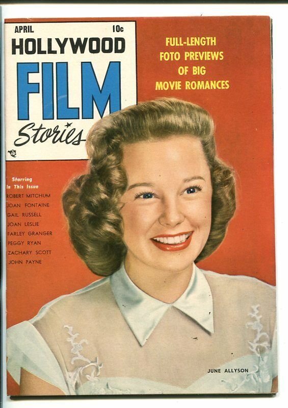 HOLLYWOOD FILM STORIES #1-1950-JUNE ALLYSON-SOUTHERN STATES PEDIGREE-vf minus